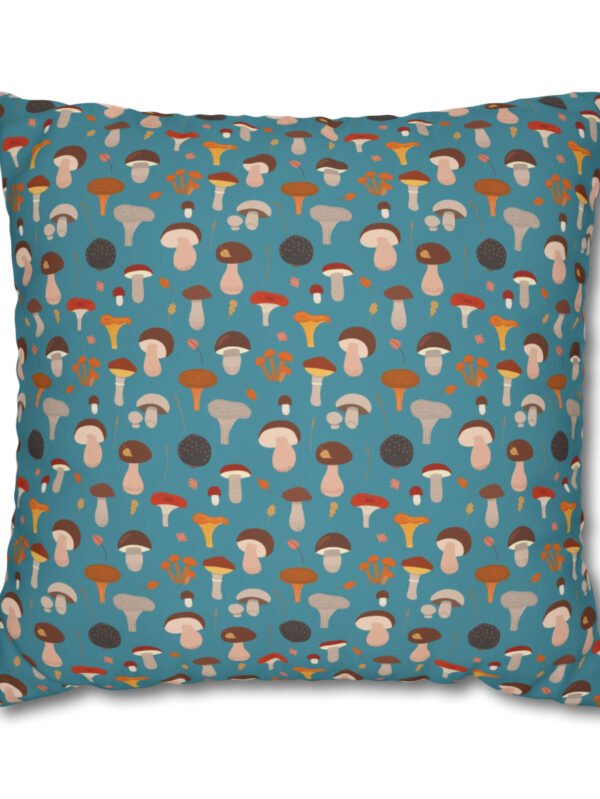 Blue Mushroom Pillow Covers