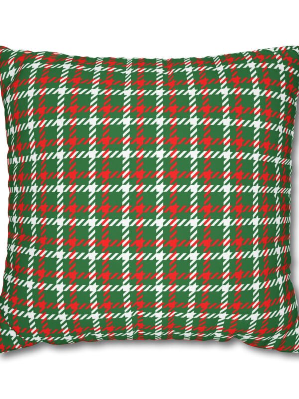 Red Green Plaid Euro Covers