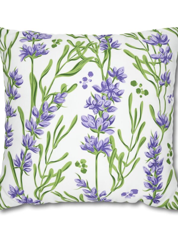 Purple and Green Flowers Euro Shams