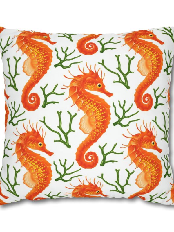 Green Coral Euro Pillow Shams