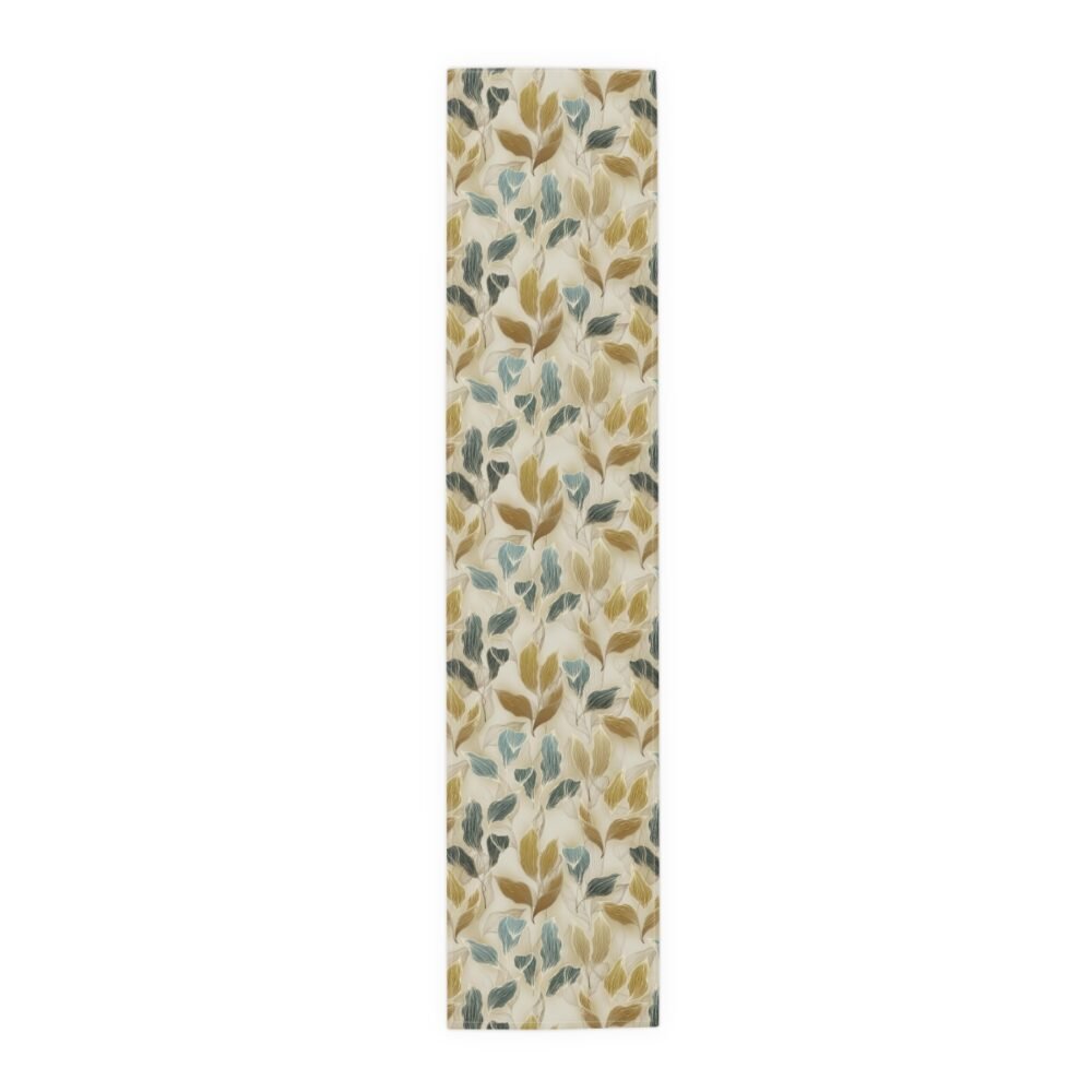 Classic Blue & Gold Floral Table Top Runners - Image 5