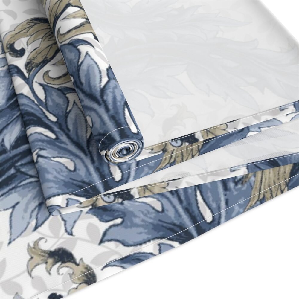 William Morris Inspired Floral Blue & White Small Table Runners - Image 8