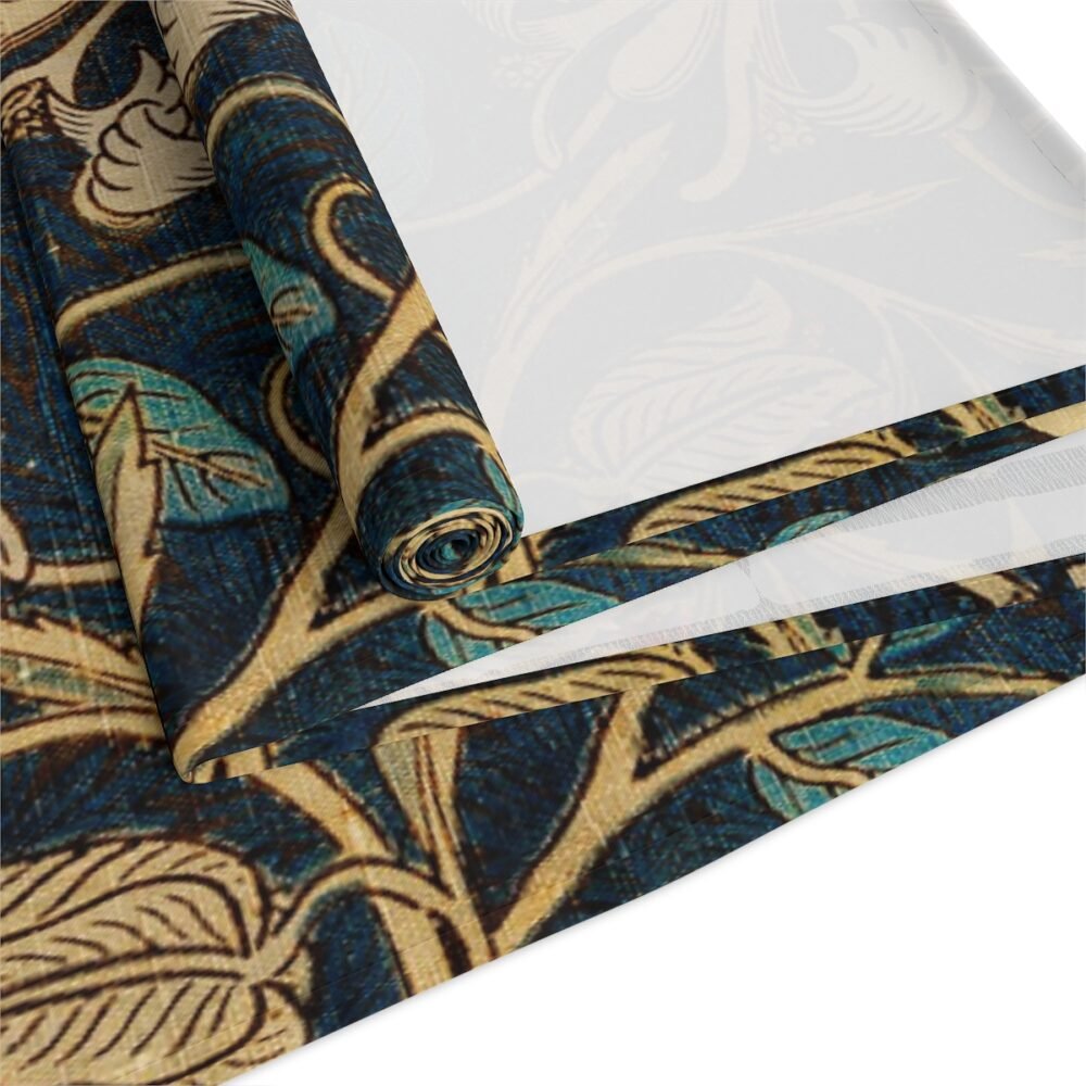 William Morris Honeysuckle Pattern Blue & Gold Table Runners - Image 13