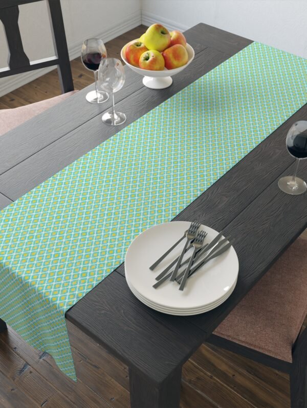 Green Ikat Table Runner