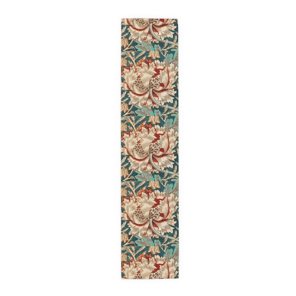 William Morris's Honeysuckle Pattern Multicolor Fabric Table Runners - Image 11