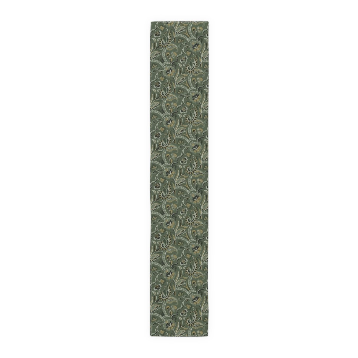 Stunning Green Paisley 4 Seater Dining Table Runners - Image 2
