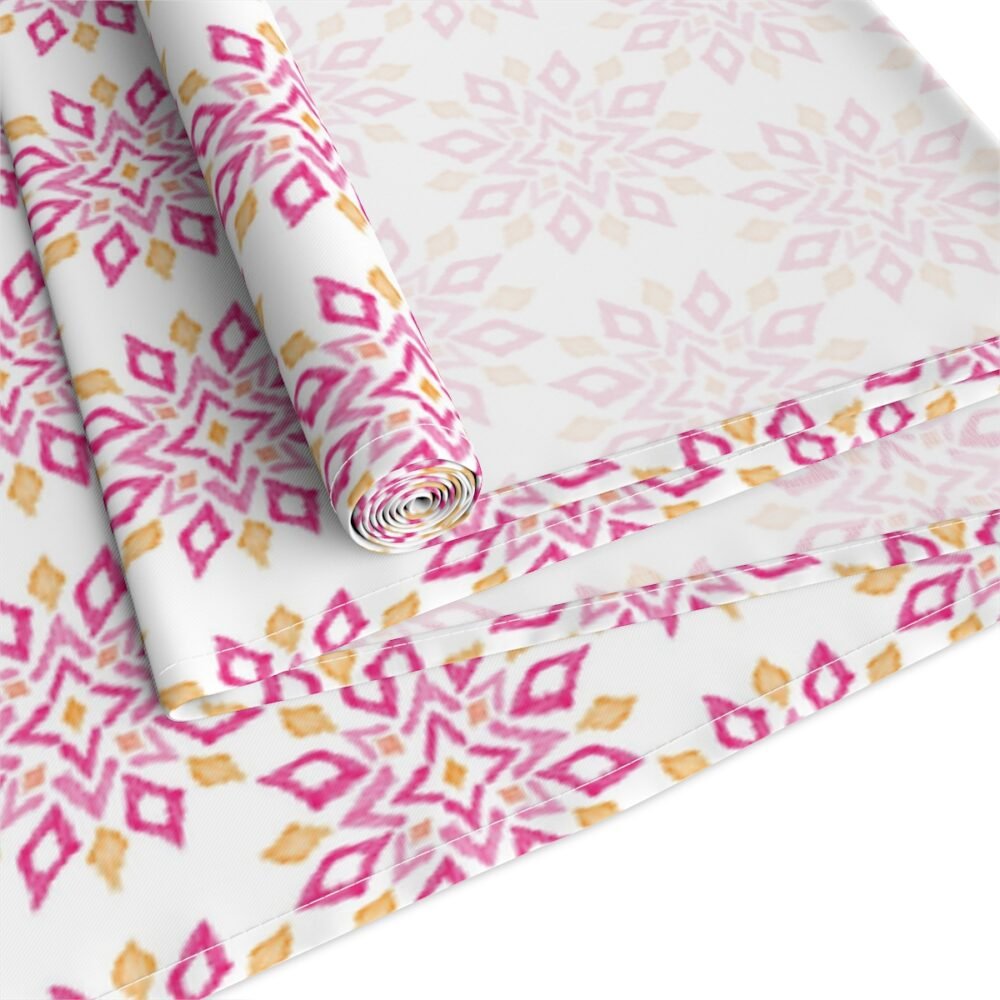 Ethnic Aztec Ikat Trendy Pink Table Runners - Image 3