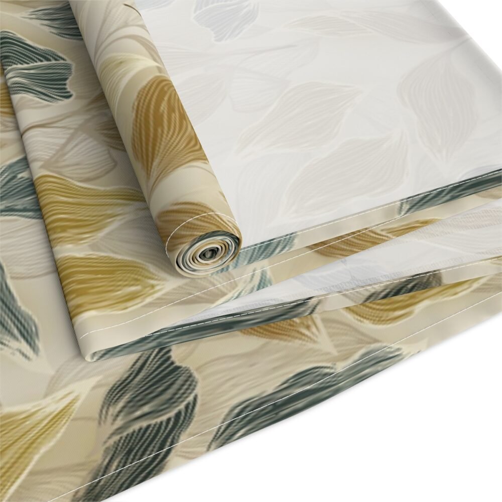 Classic Blue & Gold Floral Table Top Runners - Image 3