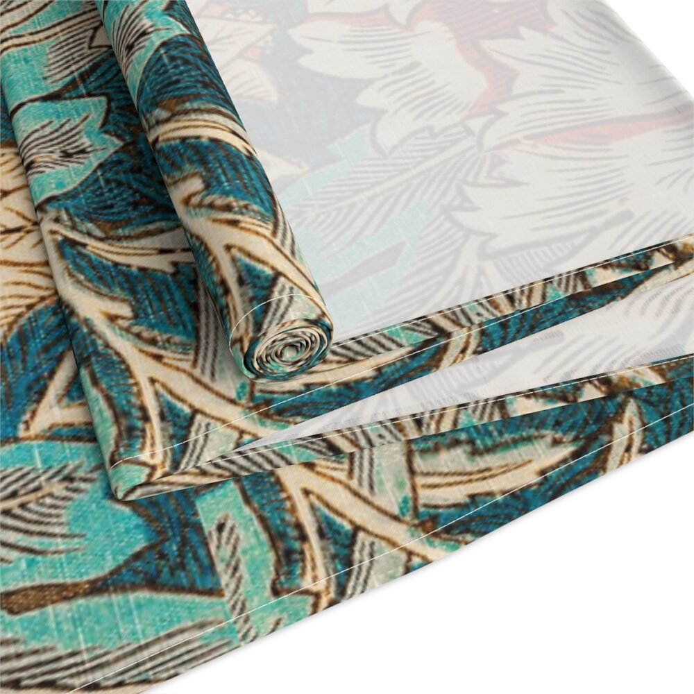William Morris's Honeysuckle Pattern Multicolor Fabric Table Runners - Image 4