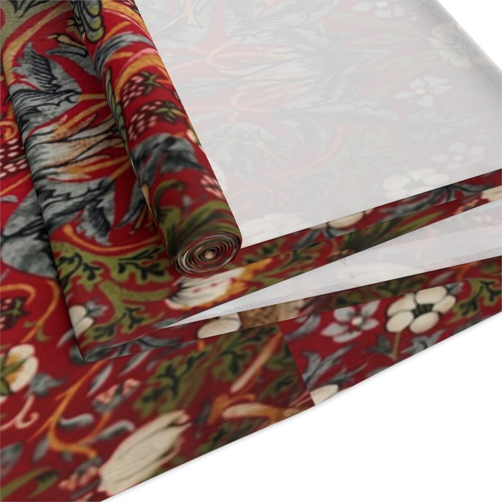 William Morris Strawberry Thief Design Red Table Runners - Image 18