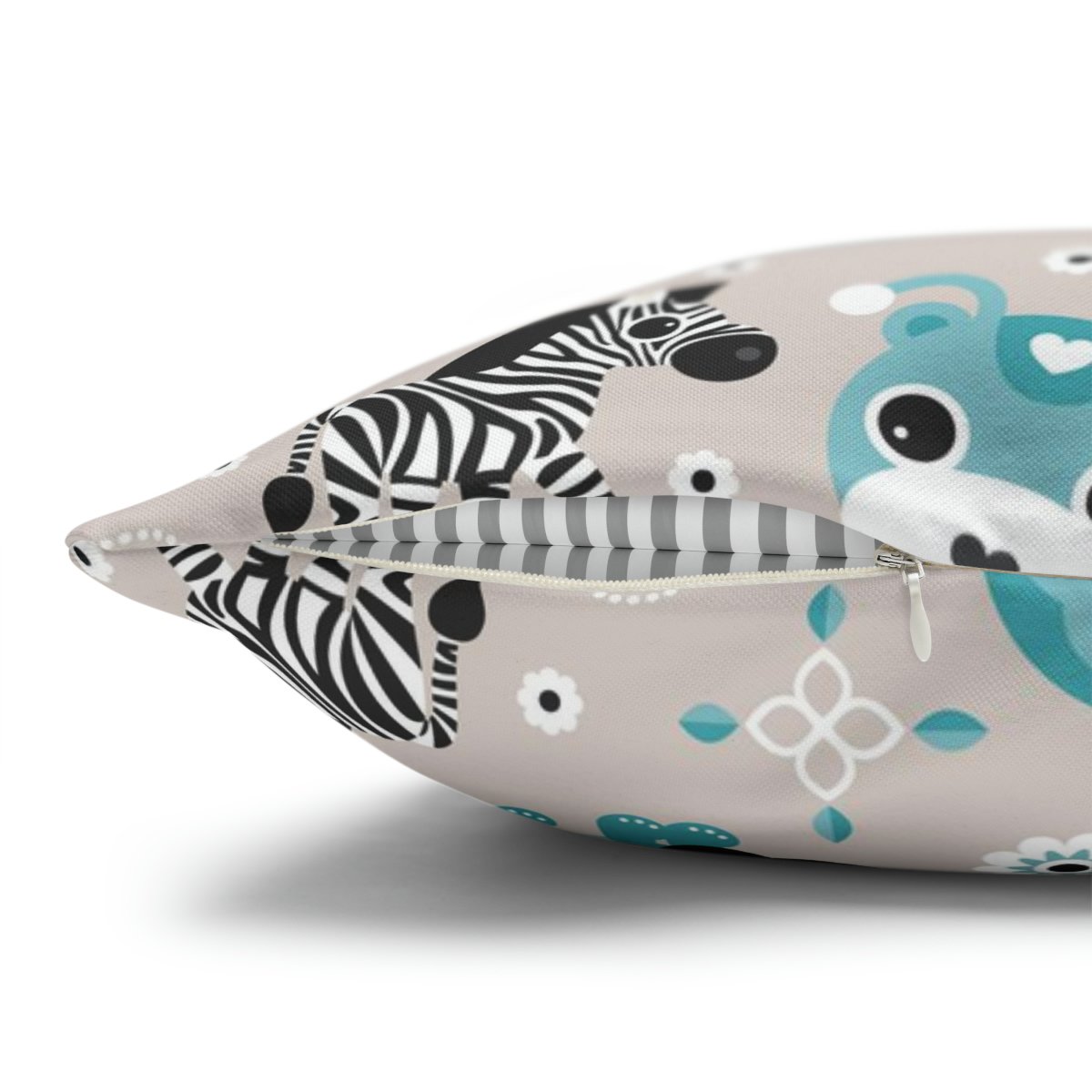 Blue Jungle Animal Print Euro Shams - Image 3