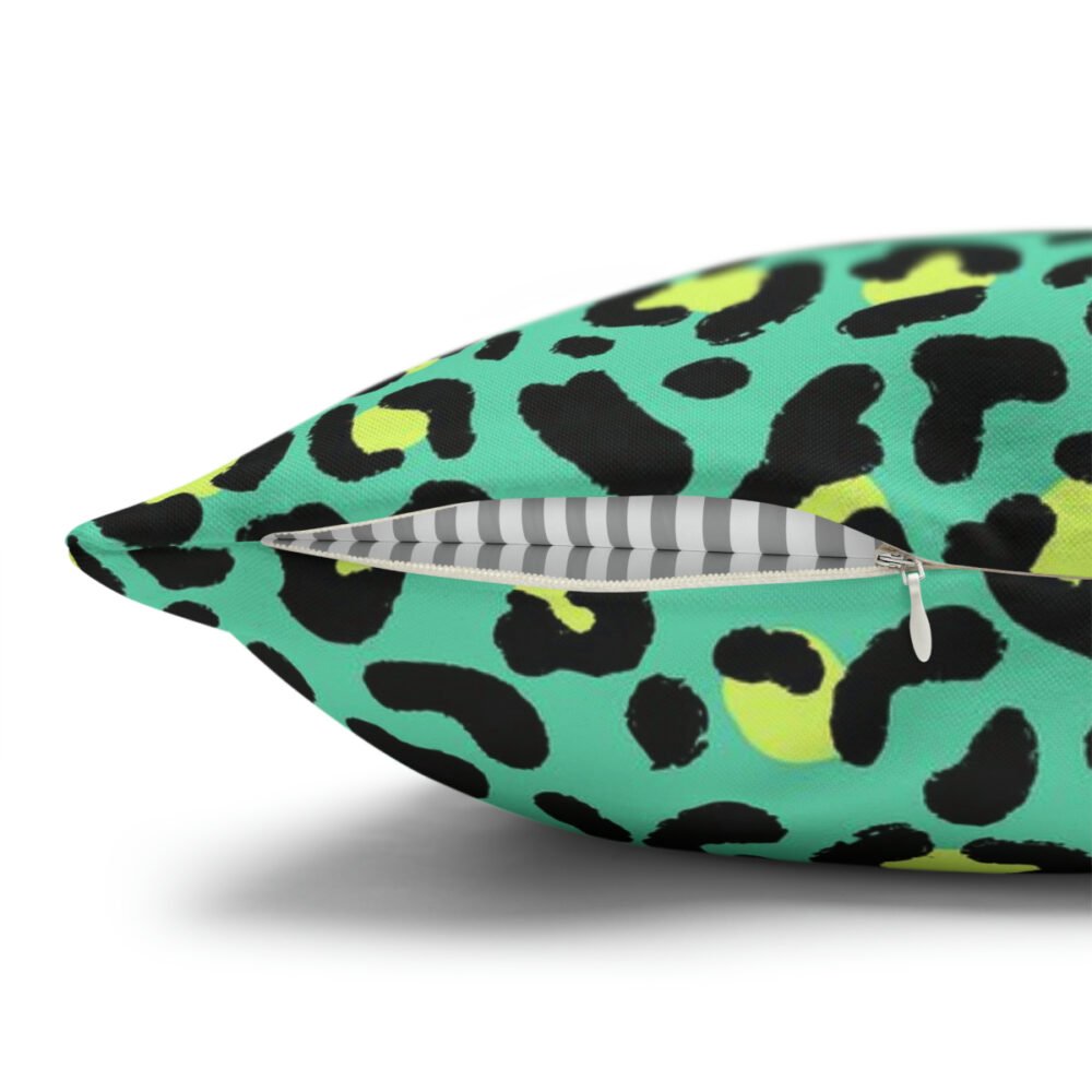 Fashionable Green Leopard Euro Pillow Shams - Image 3