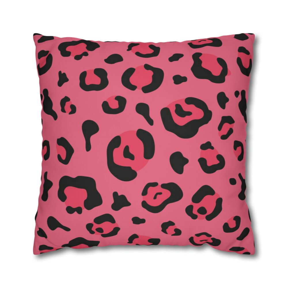 Pink Leopard Print Euro Shams