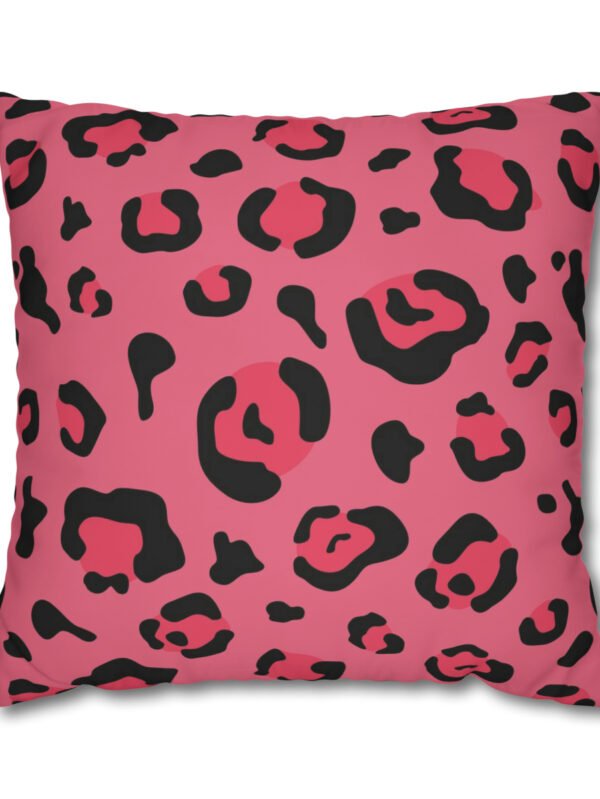 Pink Leopard Print Euro Shams