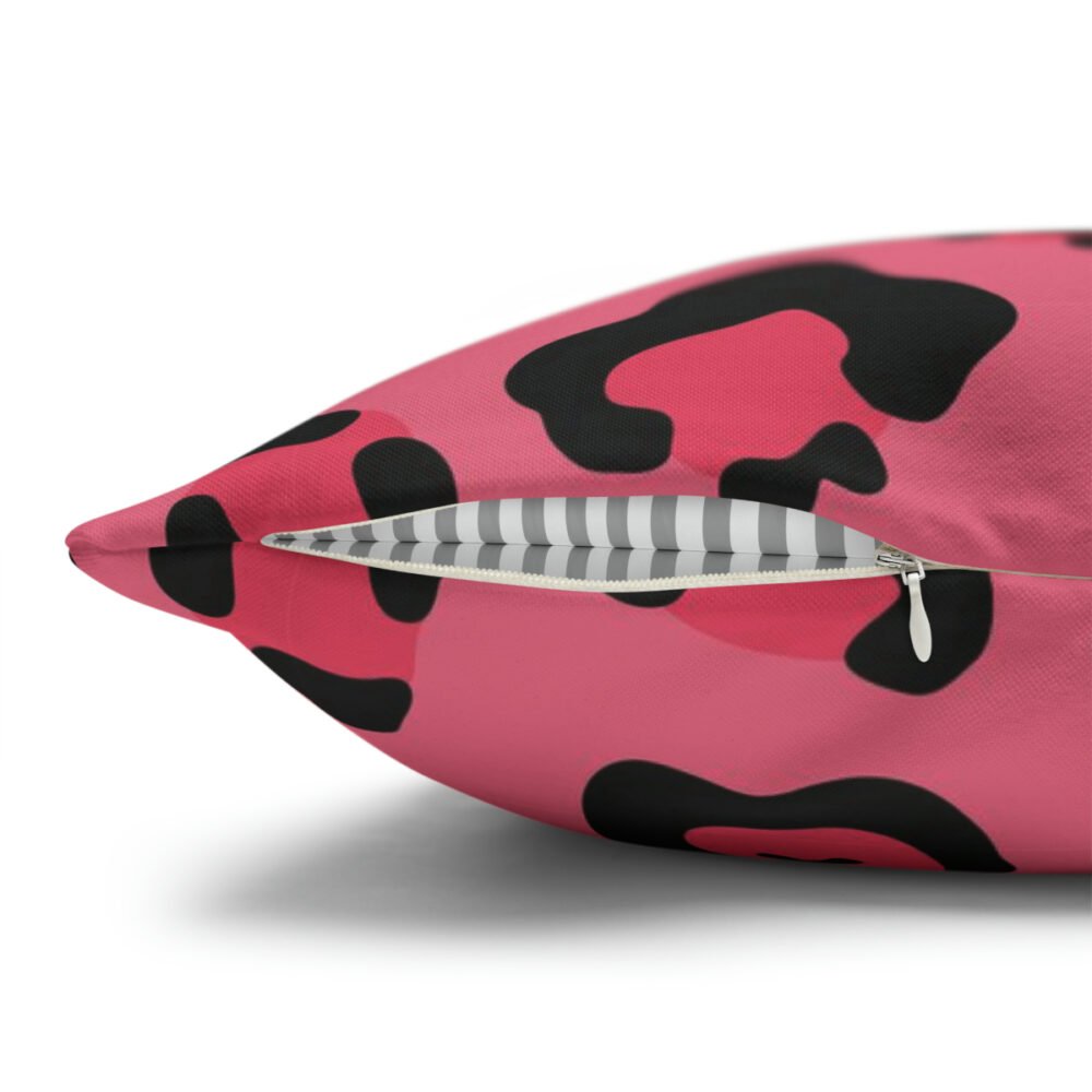 Pastel Pink Leopard Print Euro Shams - Image 3