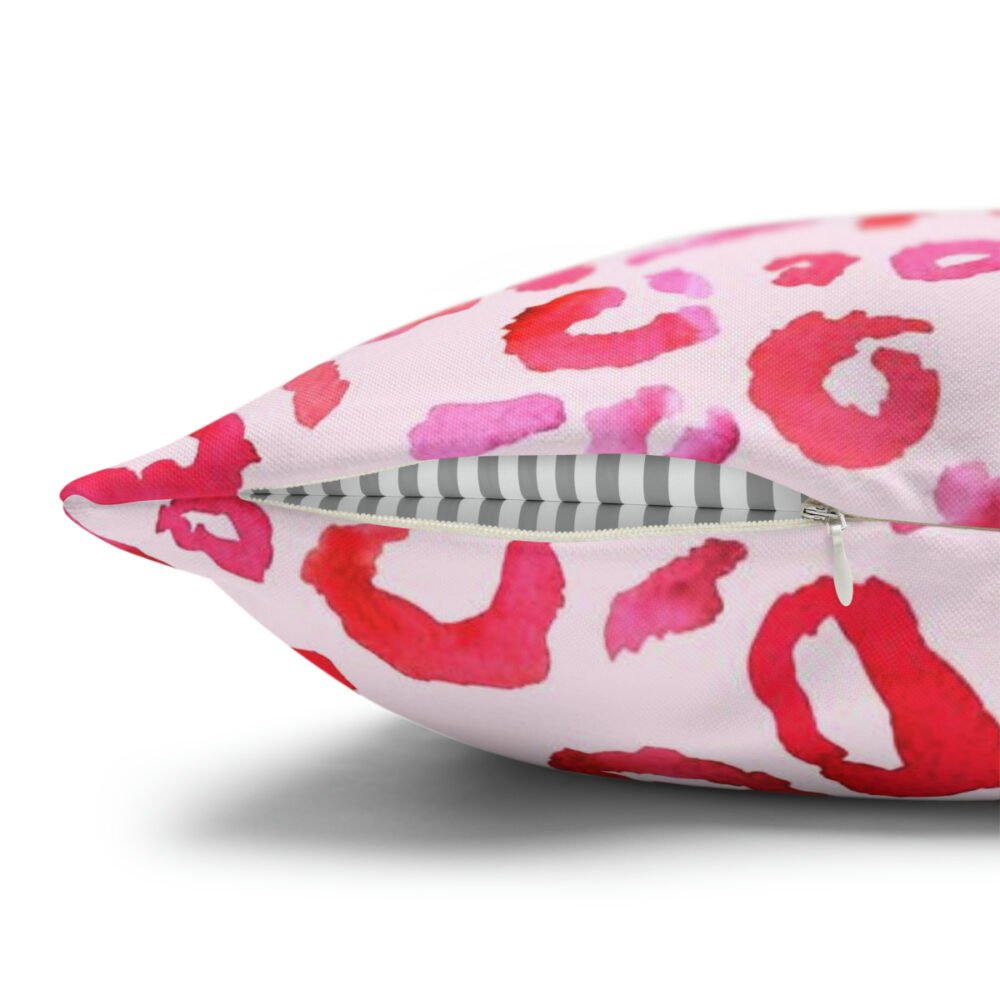 Light Red n Pink Leopard Euro Shams - Image 3