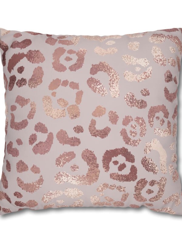 Rose Gold Leopard Euro Shams