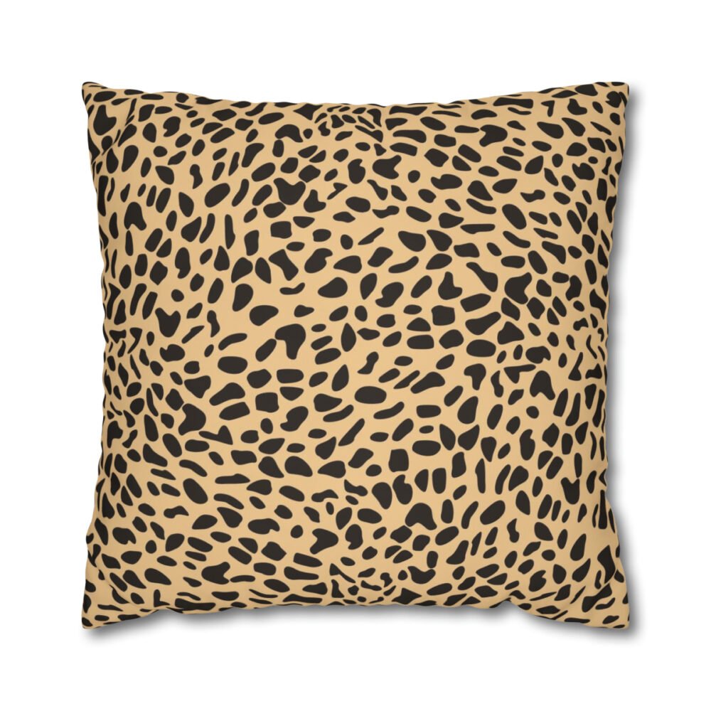 Black n Brown Leopard Euro Shams