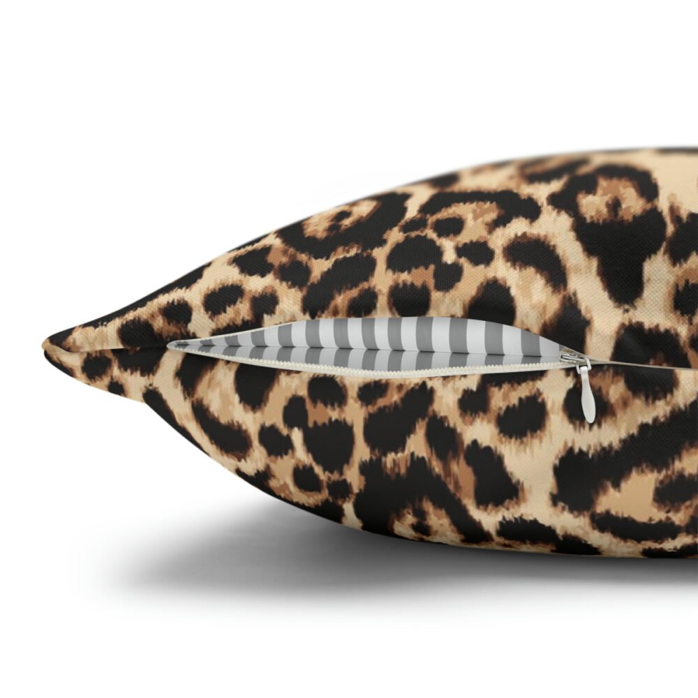 Modern Brown Leopard Skin Print Euro Shams - Image 3