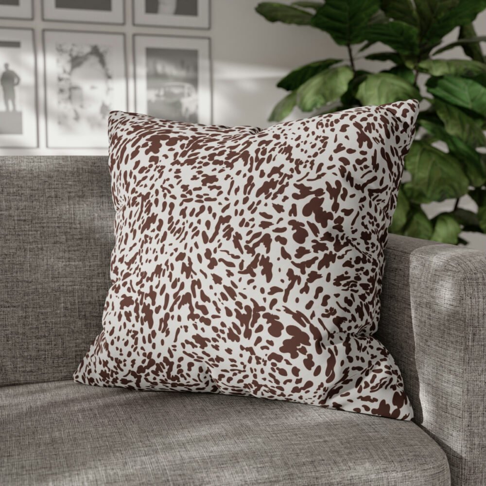 Beige n Brown Leopard Euro Pillow Shams - Image 4