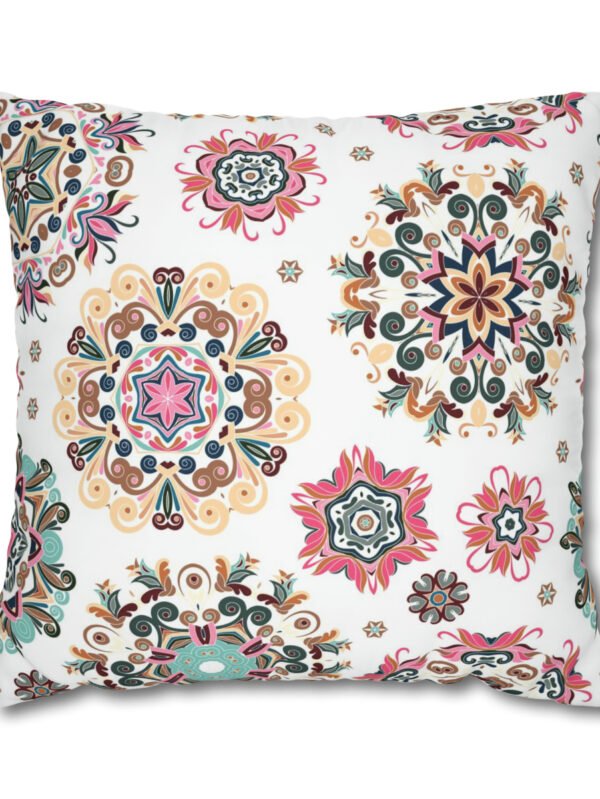 Snowflake on White Euro Shams