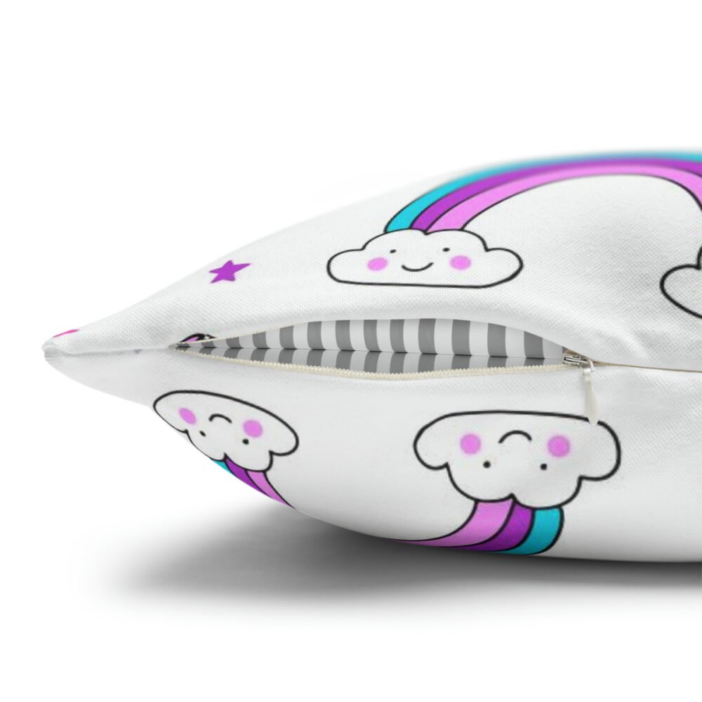 Bright Unicorn on White Euro Pillow Shams - Image 4
