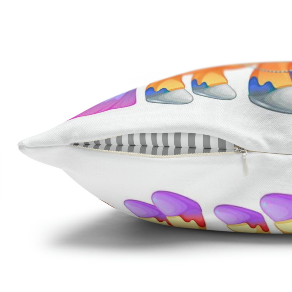 Colorful Cartoon Baby Unicorn Euro Shams - Image 3
