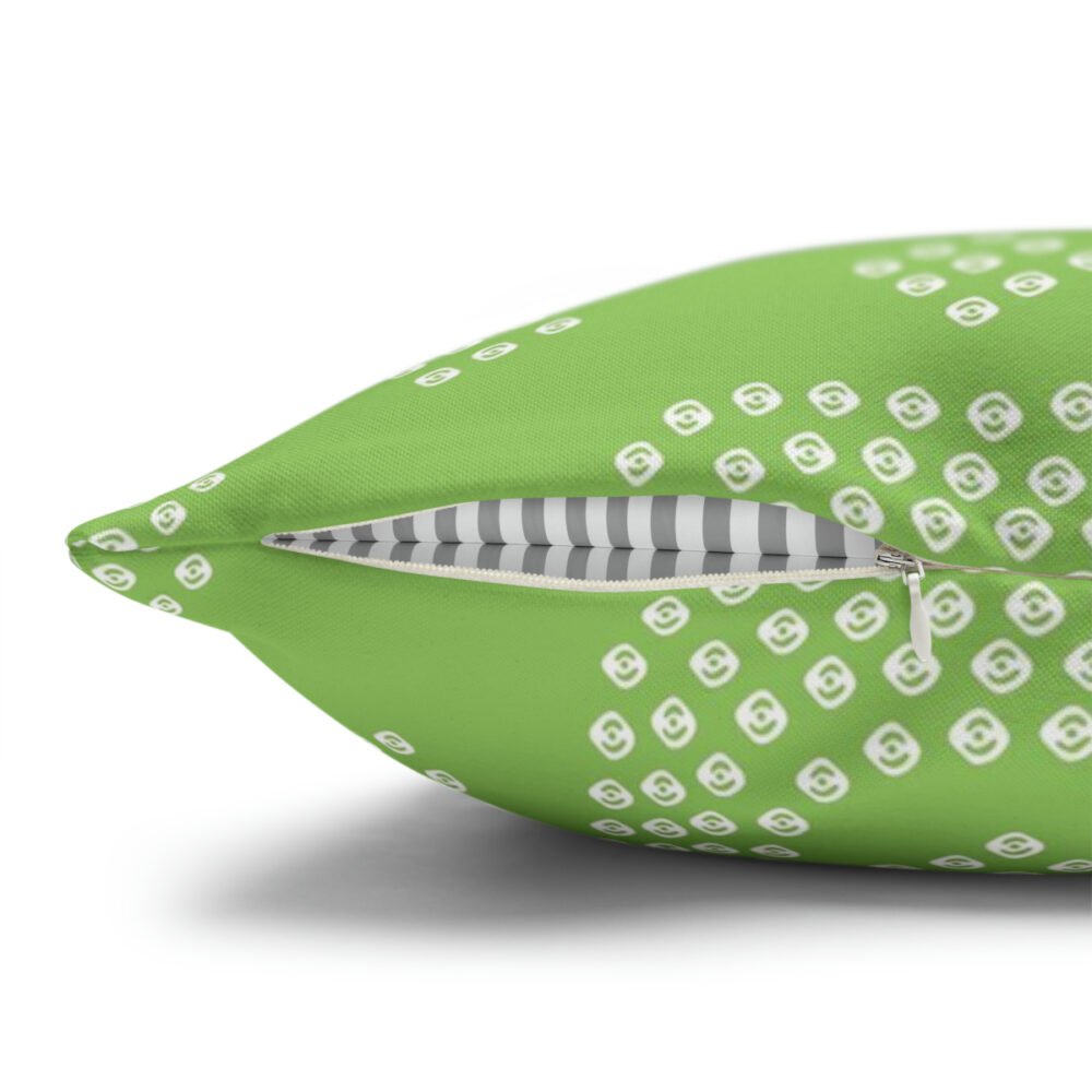 Bandanna Pattern on Green Euro Pillow Shams - Image 3