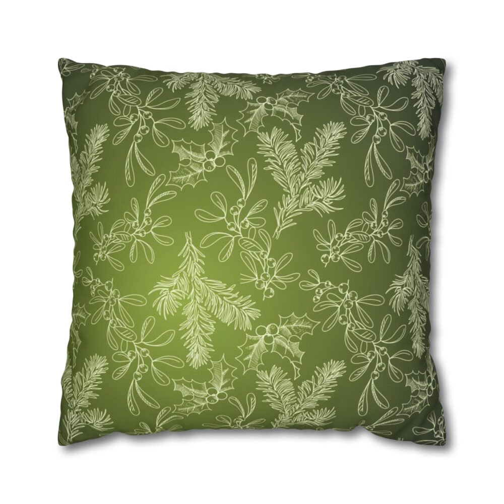 Holly Green Euro Shams
