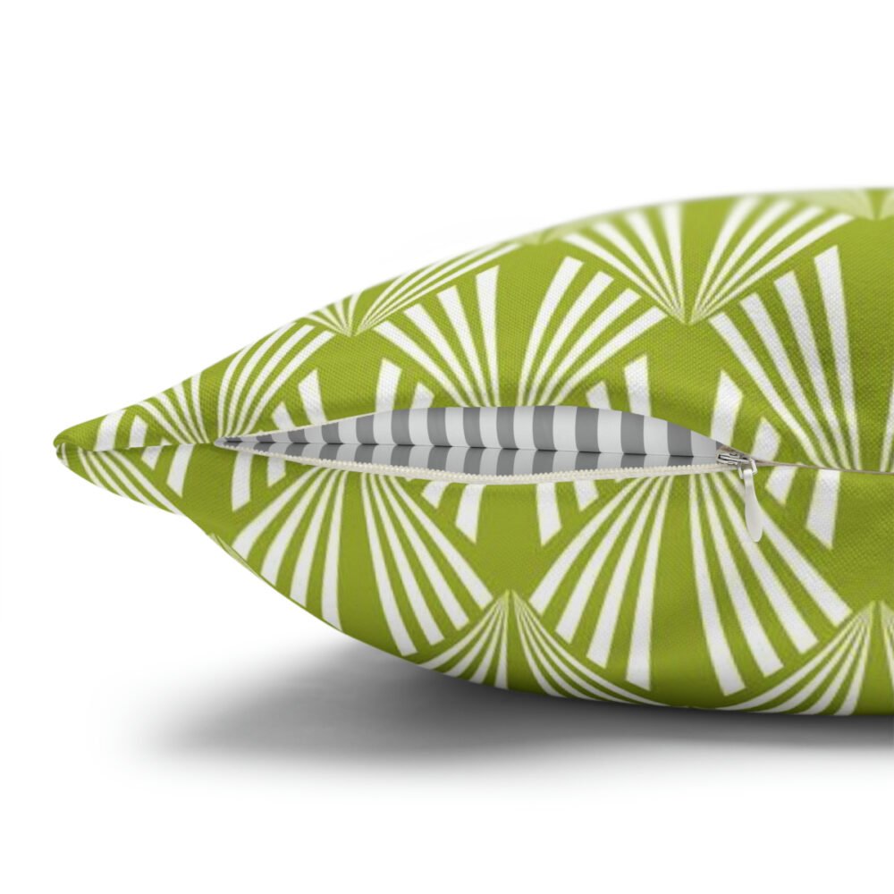 Retro Fan Shaped Green Euro Shams - Image 3