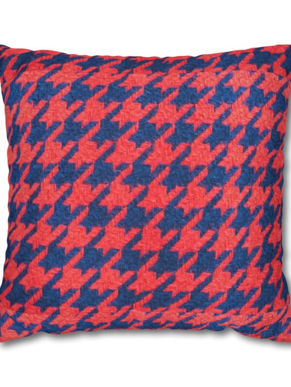 Red Houndstooth Euro Shams
