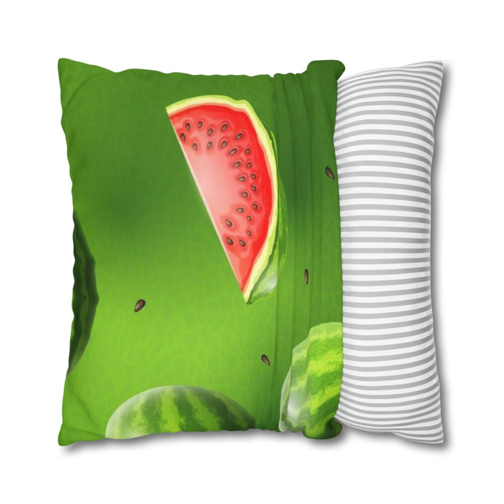 Green Watermelon Print Euro Shams - Image 2