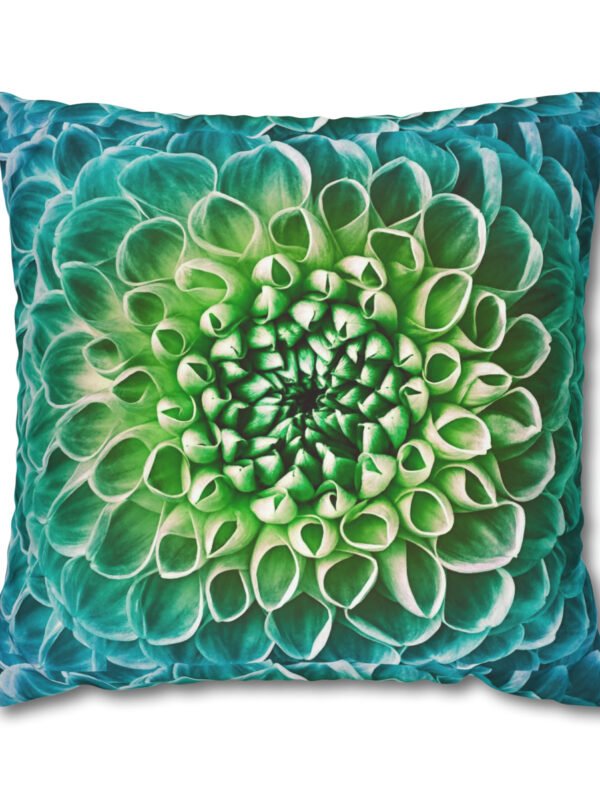 Turquoise Flowers Euro Sham