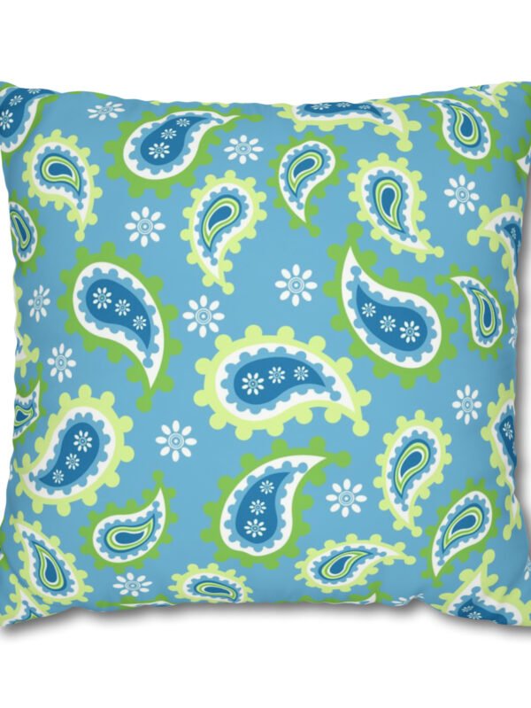 Blue Paisley Euro Shams