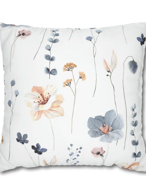 White Floral Euro Shams