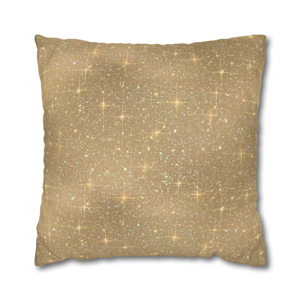 Golden Glittering Euro Shams