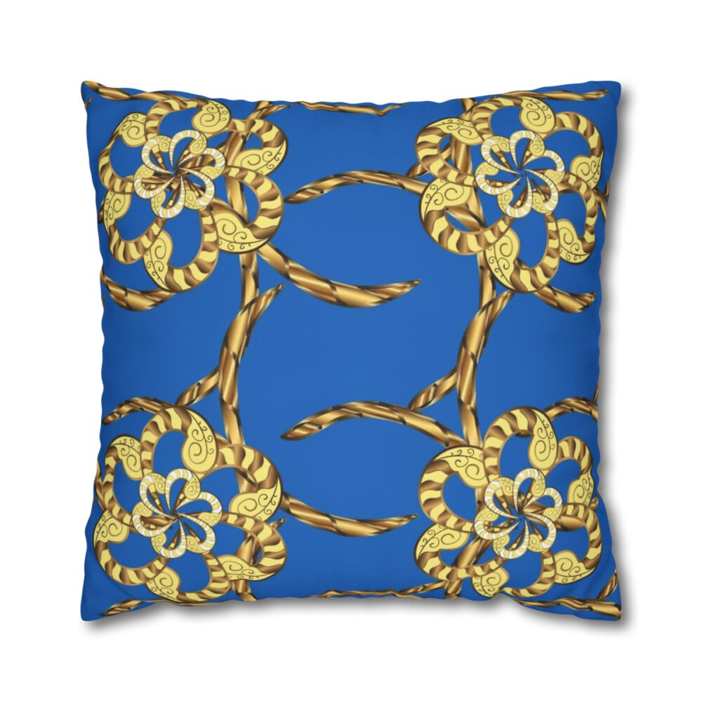 Blue Gold Euro Shams