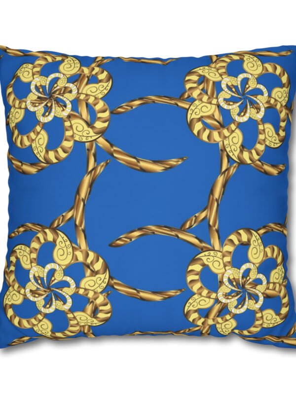 Blue Gold Euro Shams