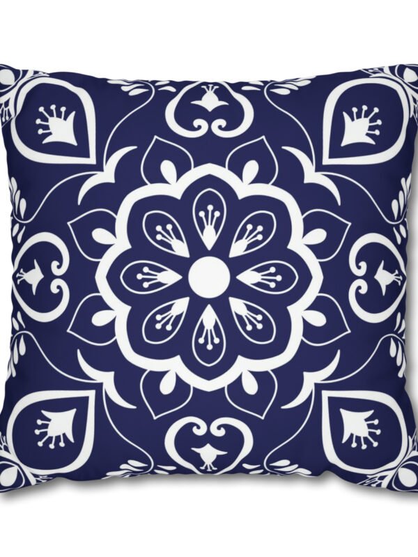 Blue and White Floral Euro Shams