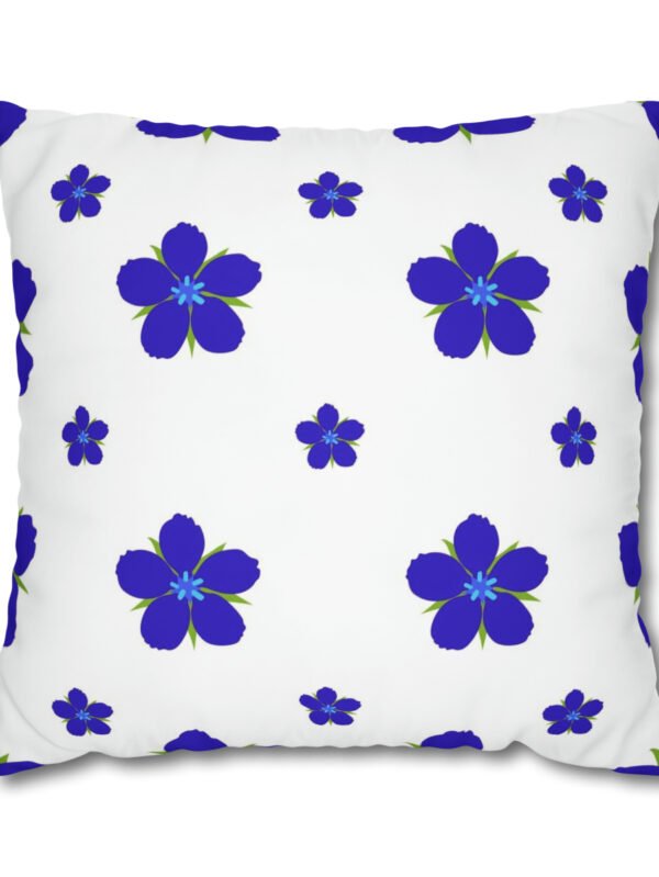 Blue n White Flower Euro Shams