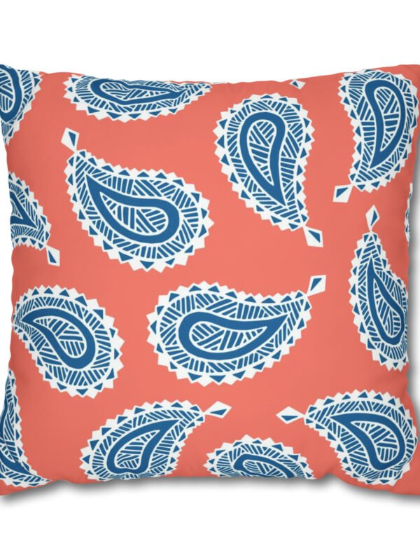 Blue Paisley Euro Shams