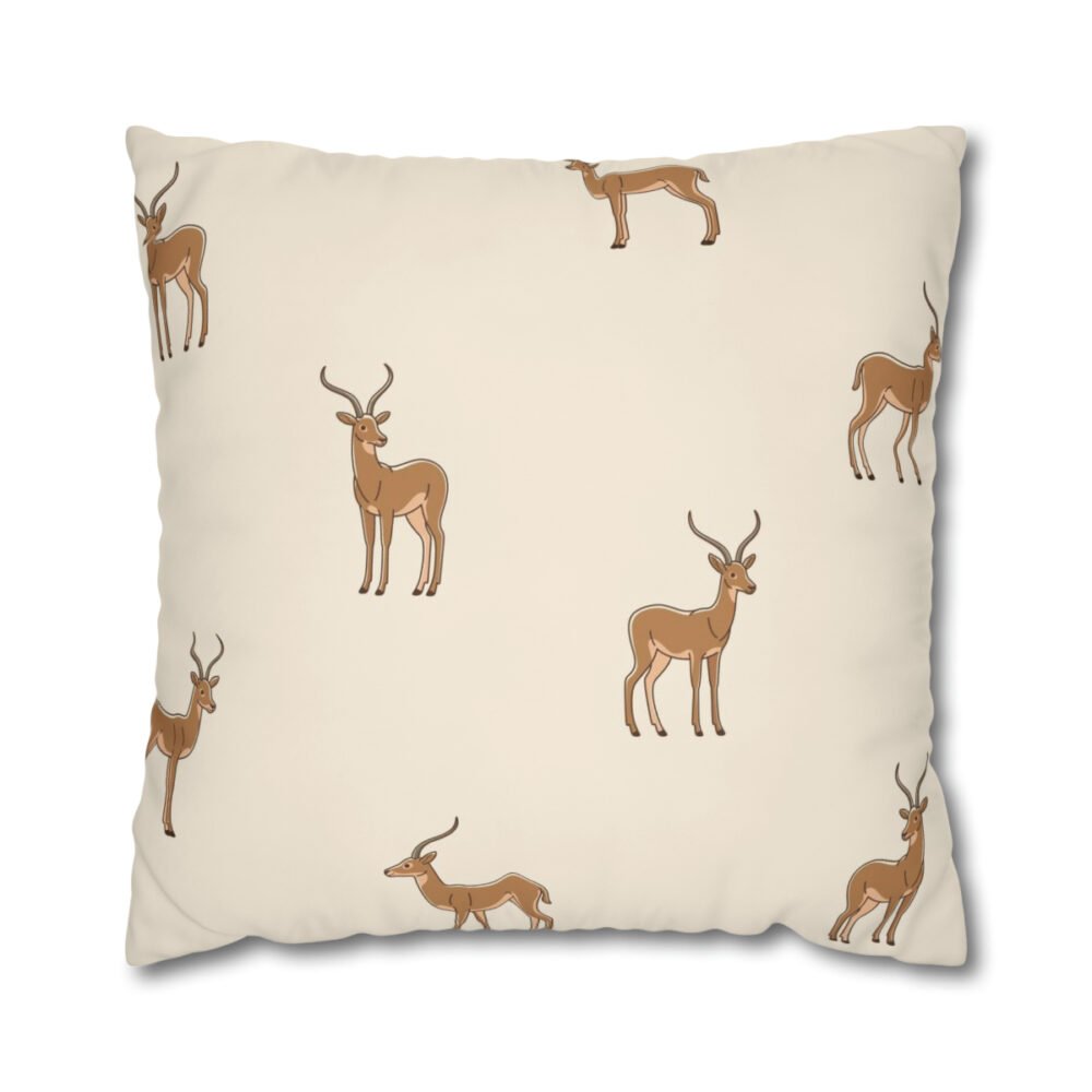 Cute Brown Antelope Euro Shams