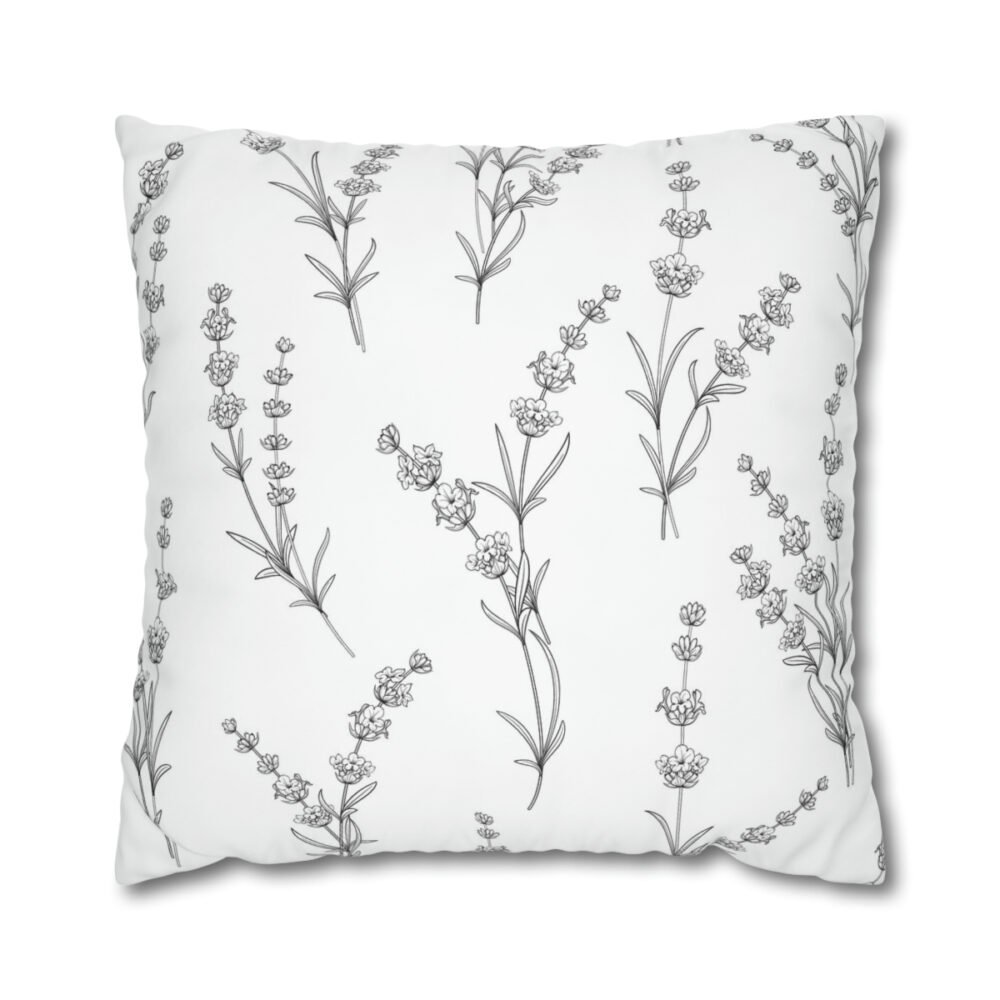 Lavender Flower Euro Shams
