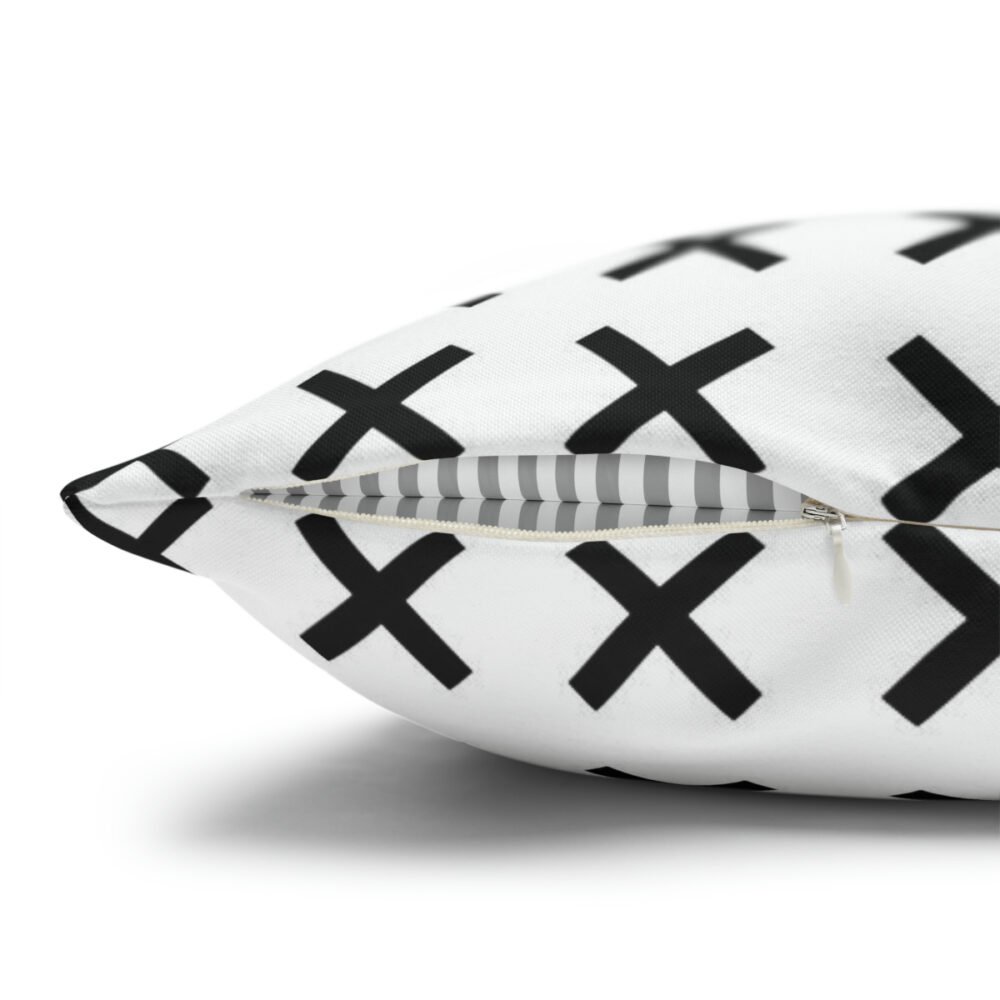 Printed Black n White Geometric Euro Shams - Image 3
