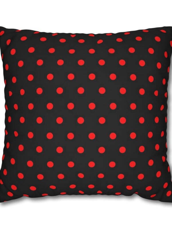 Black & Red Polka Dots Euro Shams