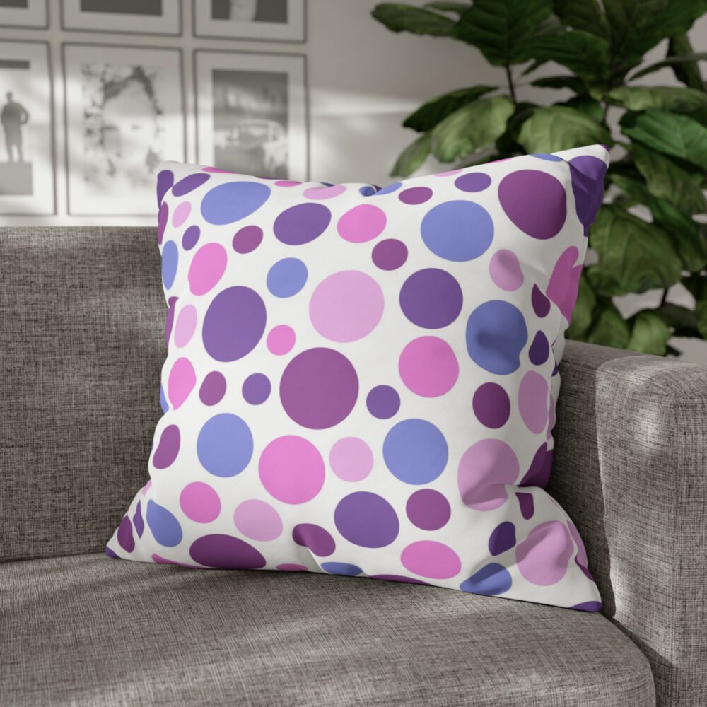 Colorful Polka Dot Euro Pillow Shams for Bedroom Living Room - Image 4