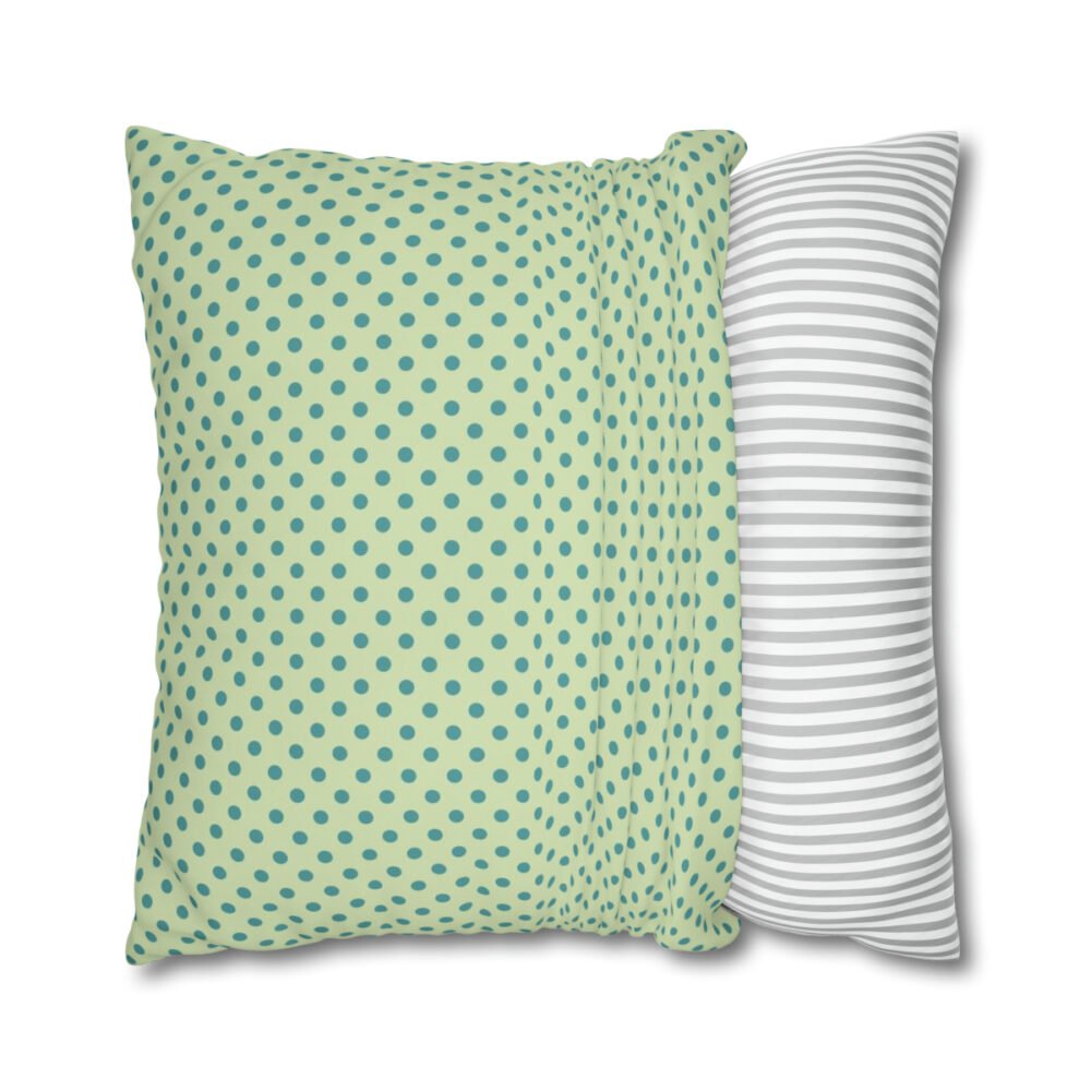 Light Green Blue Polka Dot Euro Shams for Living Room Bedroom - Image 2