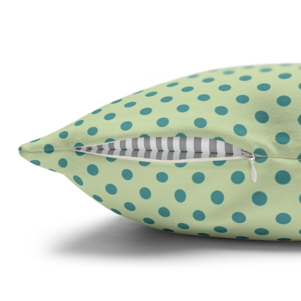 Light Green Blue Polka Dot Euro Shams for Living Room Bedroom - Image 3