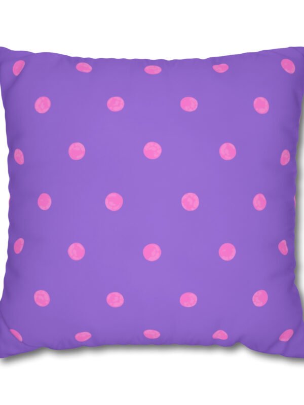 Purple Polka Dot Pillow