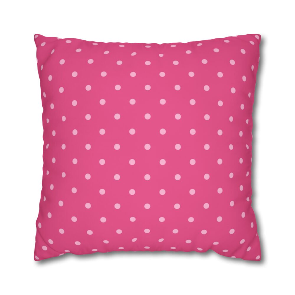 Pink Polka Dot Euro Pillow